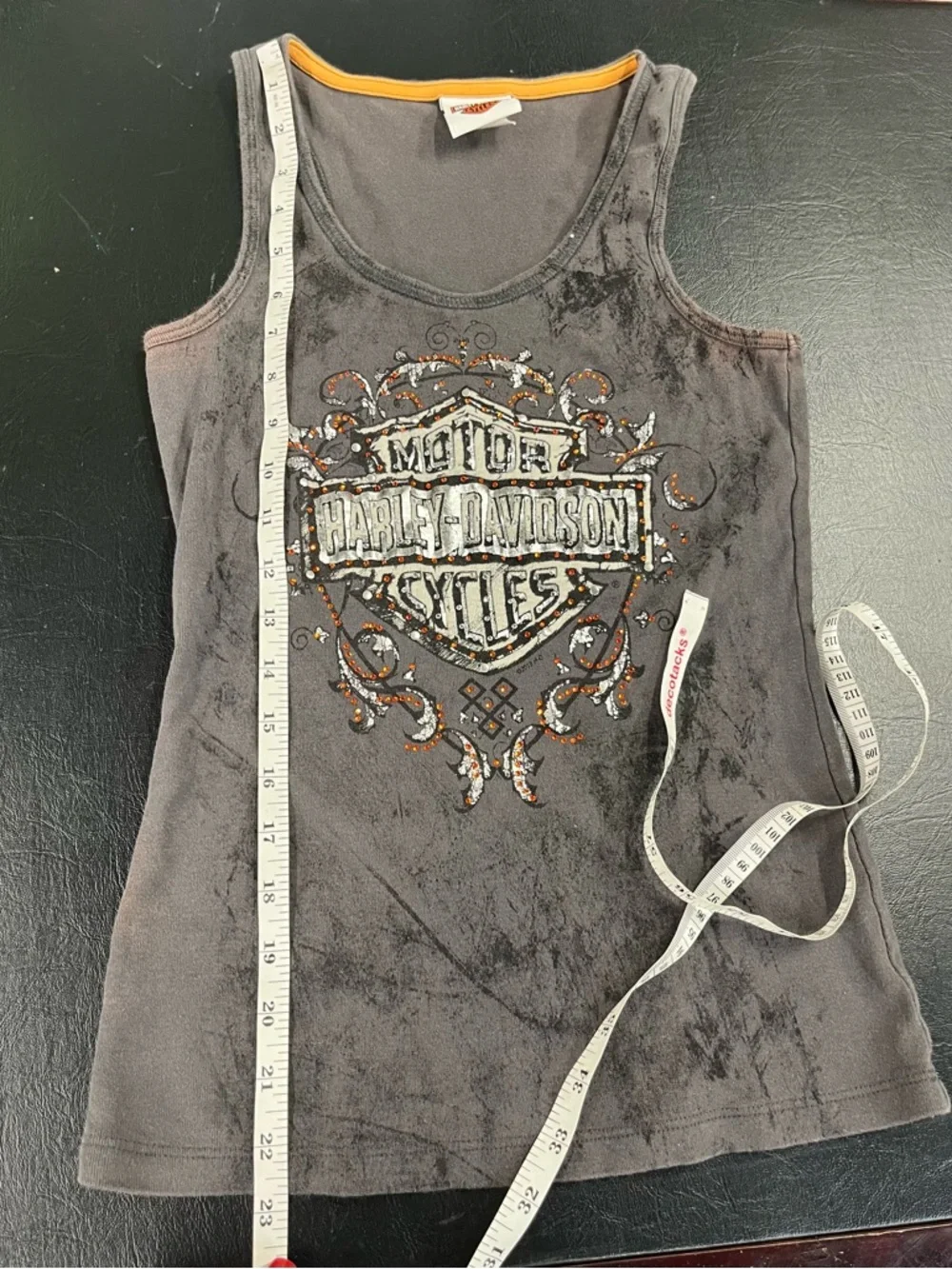 Harley Davidson sparkly gray tank size small - Picture 8 of 8